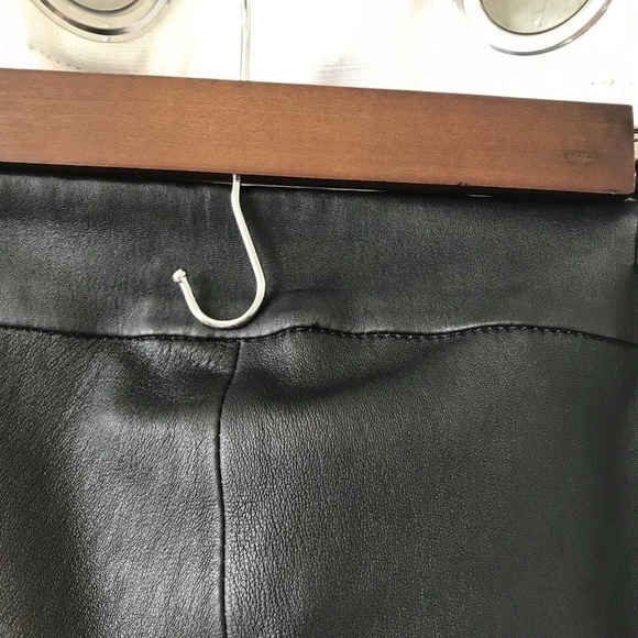 Jarbo CATERINA ANKLE STRAIGHT LEG PANT IN STRETCH LEATHER Size 32 Eu 2-4 Us - Picture 12 of 16